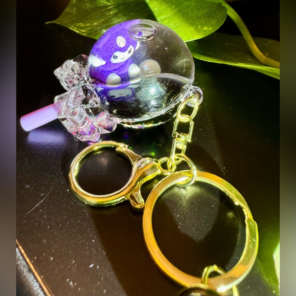 Hello Kitty & Friends Kuromi Glitter Lollipop Bell Keychain Bag Charm NIP